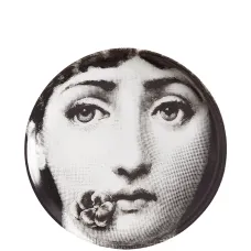 Тарелка с принтом лица