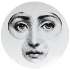 Тарелка с принтом лица