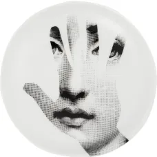 Пепельница с золотистым принтом