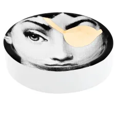 Пепельница с золотистой отделкой