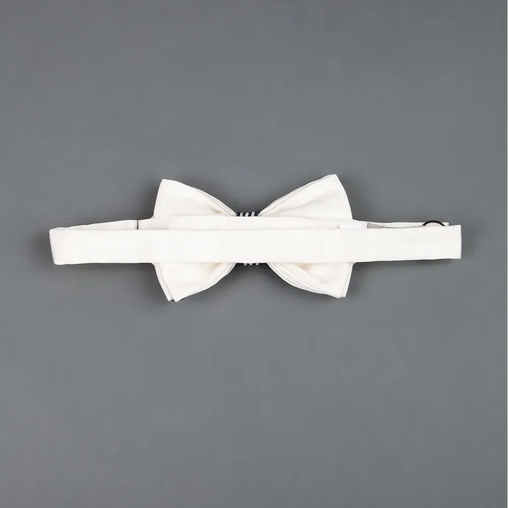 Галстук-бабочка в вертикальную полоску