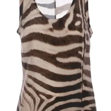 Топ в зебровый принт