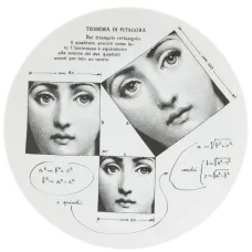 Тарелка с принтом