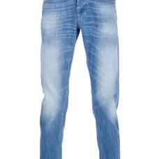 Джинсы с эффектом стирки камнями