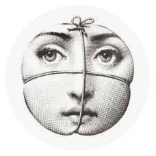 Тарелка с принтом лица
