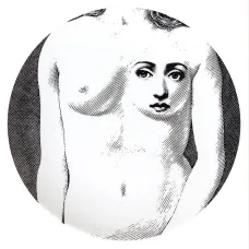 Тарелка с принтом