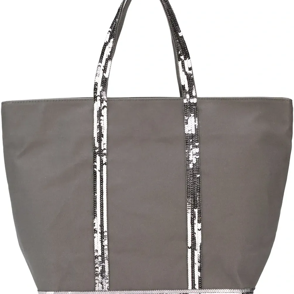 сумка-тоут с окантовкой из пайеток