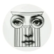 Тарелка с принтом лица