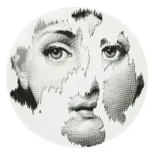 Тарелка с принтом лица