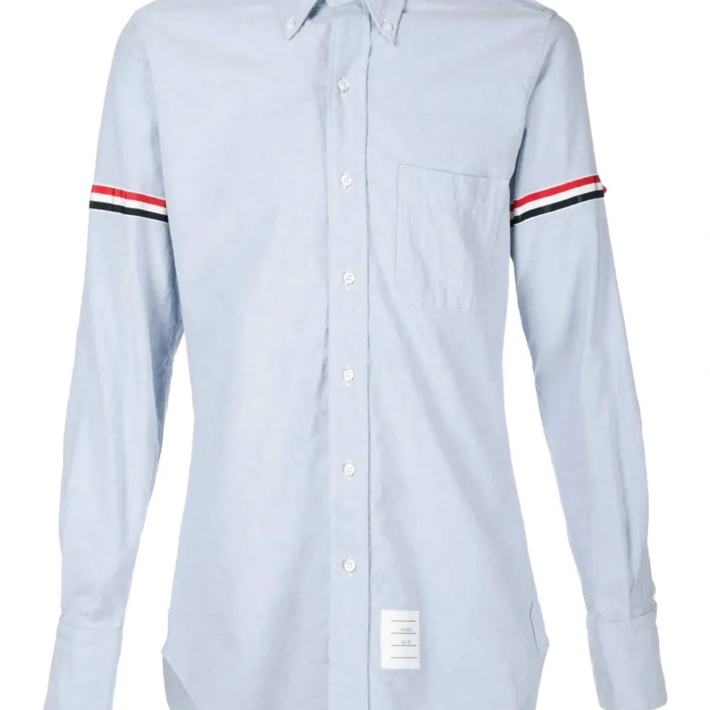 Рубашка оксфорд с полосками RWB на рукавах