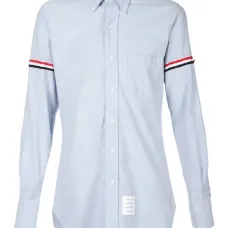 Рубашка оксфорд с полосками RWB на рукавах