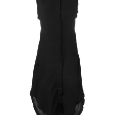 Платье-рубашка с необработанными краями