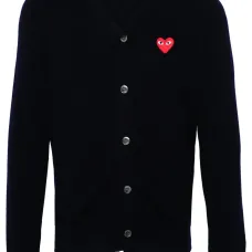 Шерстяной кардиган с V-образным вырезом