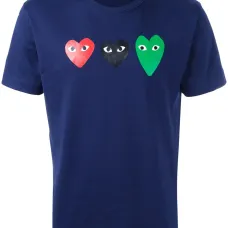 Футболка с принтом сердец