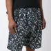 Geometric print track shorts
