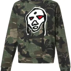 Толстовка с камуфляжным узором