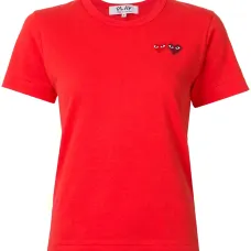 Футболка с вышитыми сердцами Футболка с вышитыми сердцами