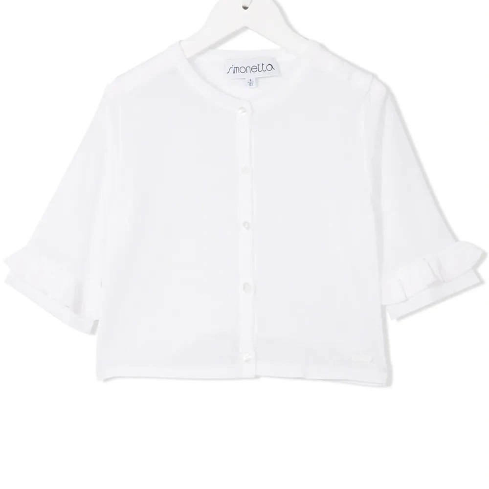 блузка с оборчатыми рукавами