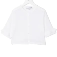 блузка с оборчатыми рукавами