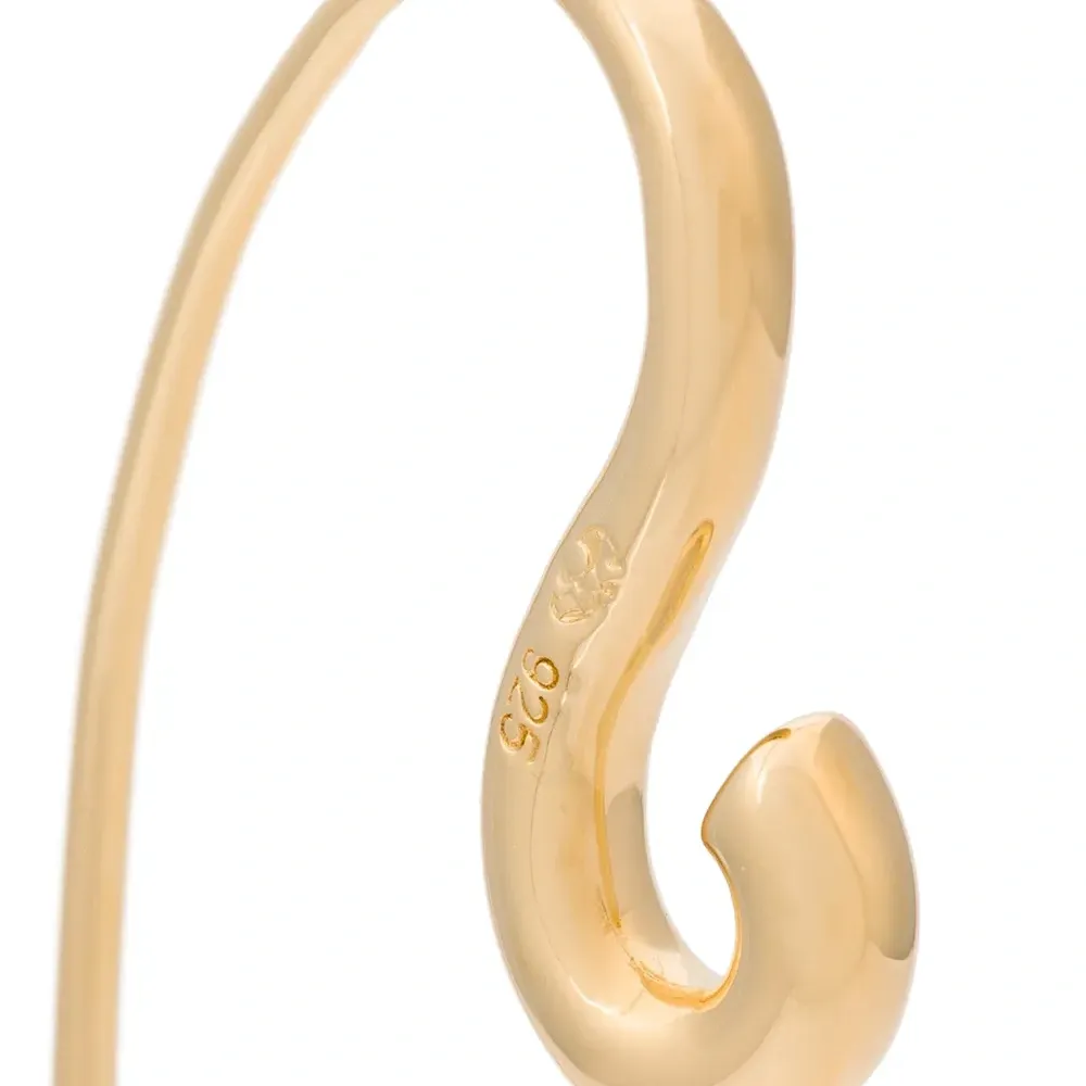 Позолоченная серьга 'Hook'