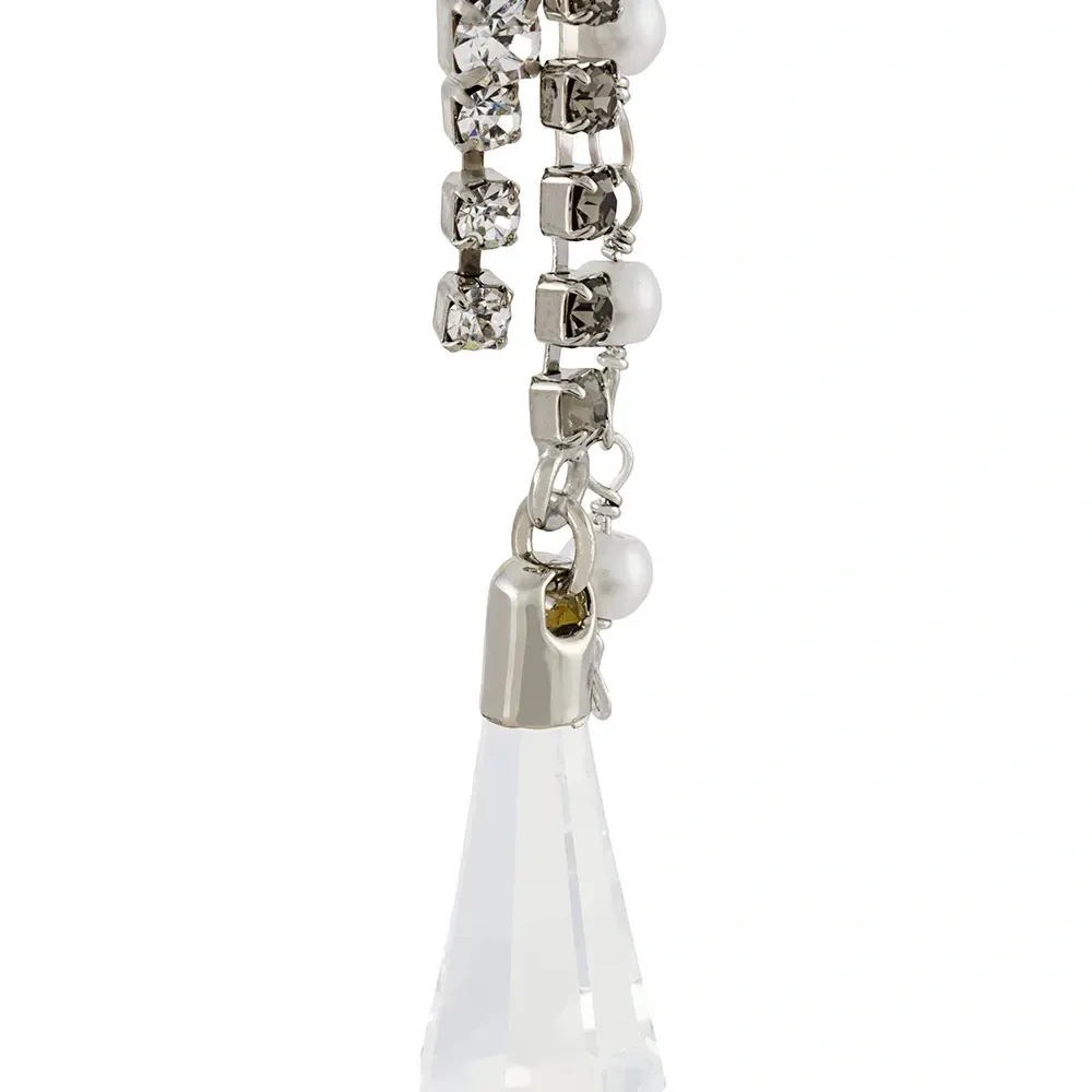 Длинные серьги с цепочками