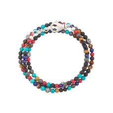 Браслет из круглых бусин