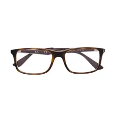 Очки в прямоугольной оправе с эффектом черепашьего панциря