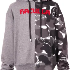 Худи с камуфляжной вставкой