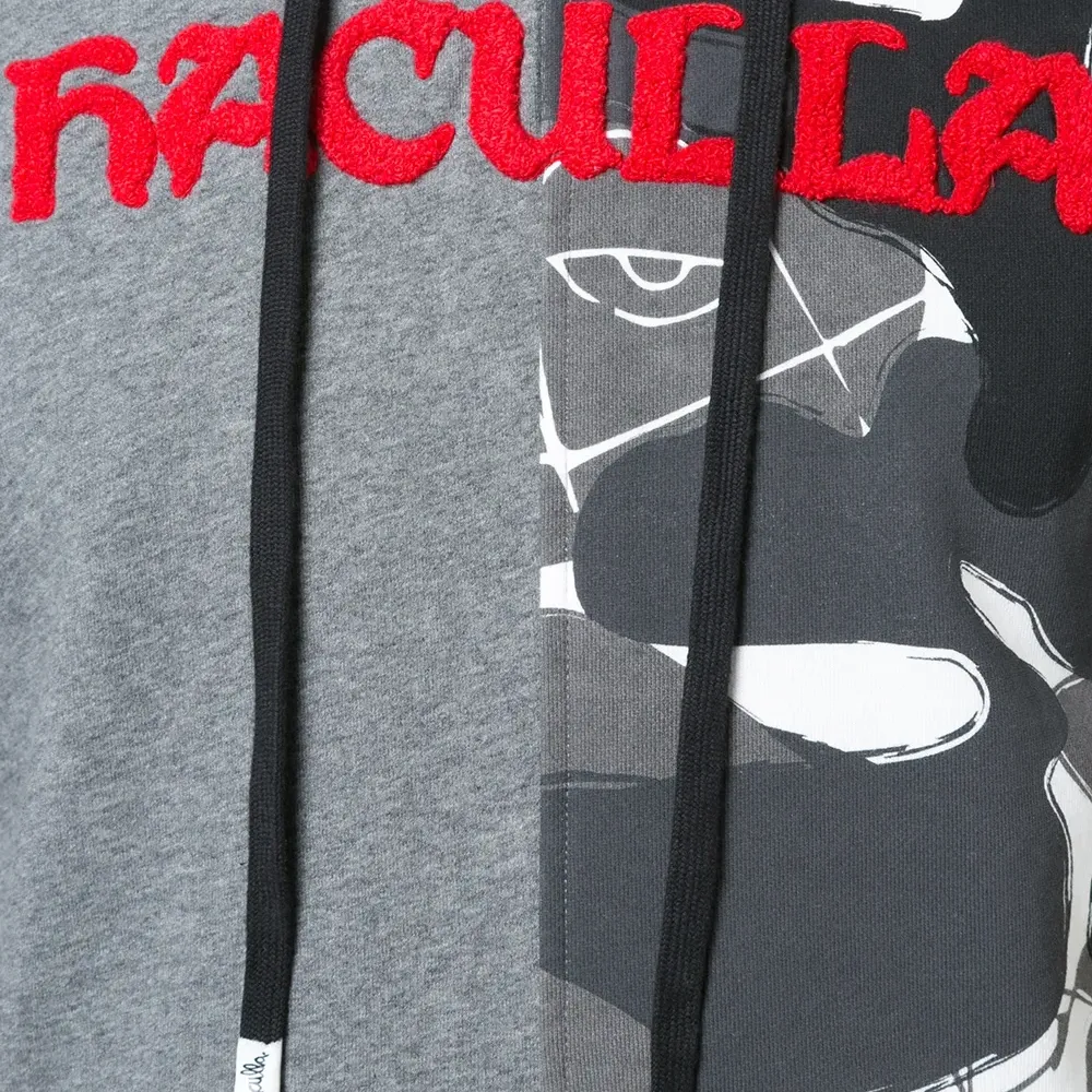 Худи с камуфляжной вставкой