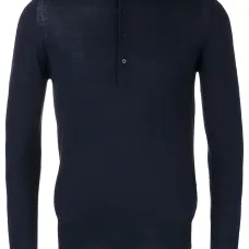 Рубашка-поло с длинными рукавами