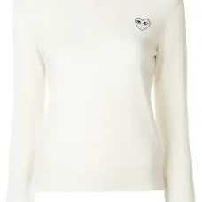 Пуловер с V-образным вырезом