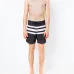 Striped swim trunks
