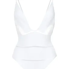 Deep V-neck swimsuit