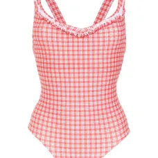 Слитный купальник в клетку Слитный купальник в клетку