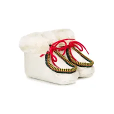 пинетки со шнуровкой и цигейкой