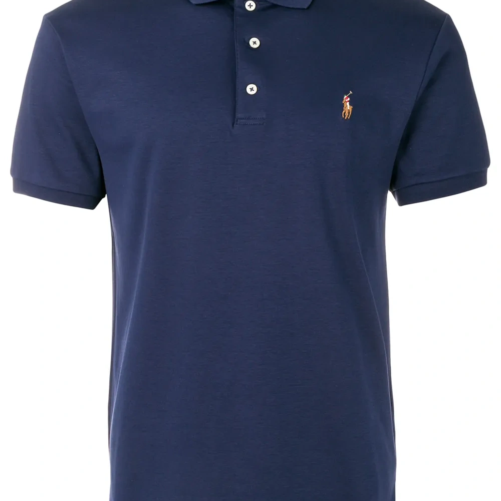 Рубашка-поло с вышитым логотипом