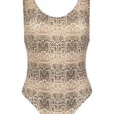 Snake print swimsuit