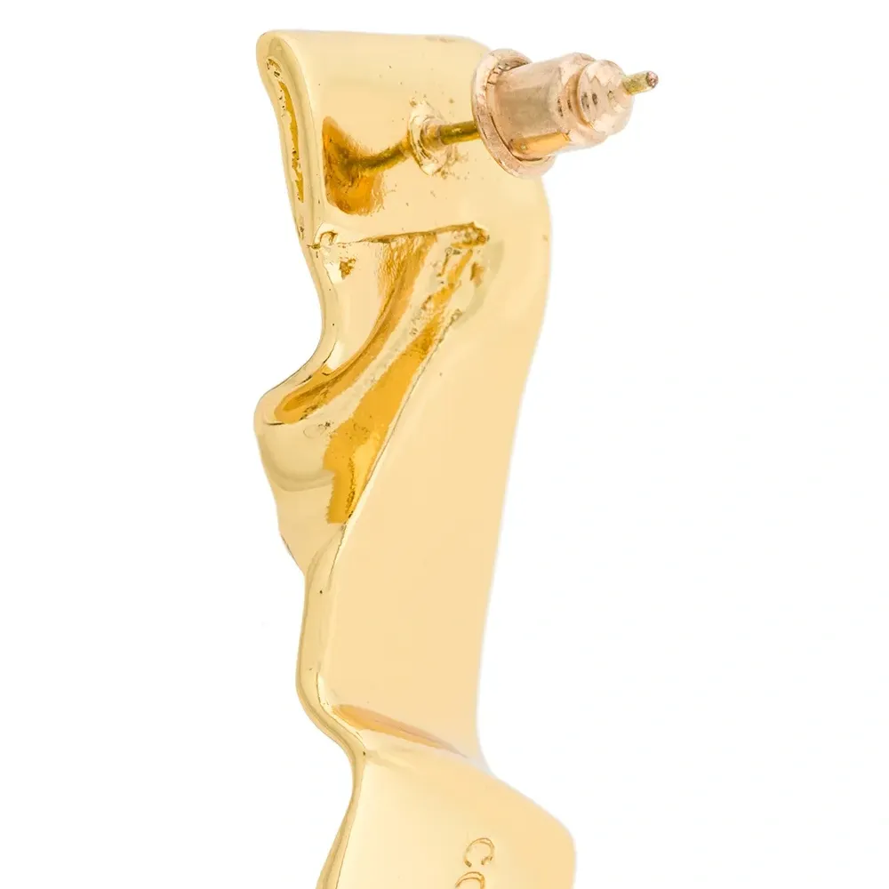 Серьги-подвески Wave