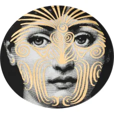 Тарелка с принтом лица