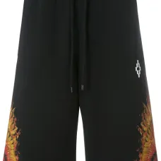 Шорты с принтом пламени