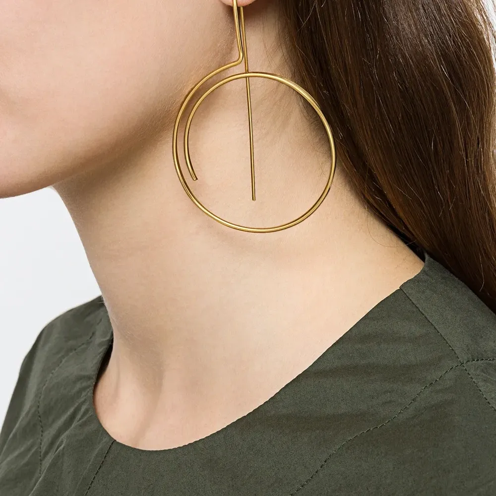 Серьга 'Technofossils Curve'