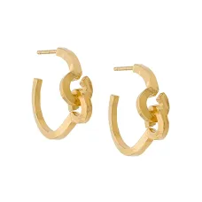 Кованые круглые серьги 'Technofossils Link' Кованые круглые серьги 'Technofossils Link'