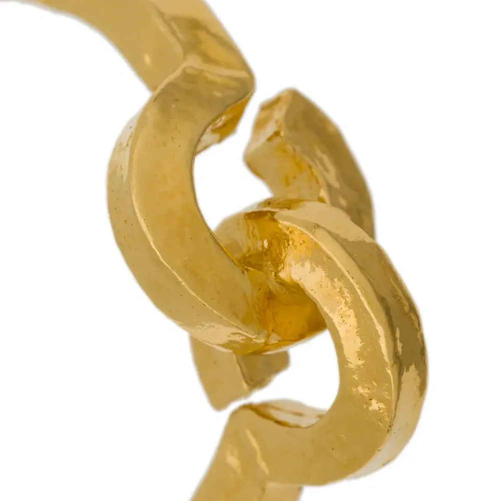 Кованые круглые серьги 'Technofossils Link'