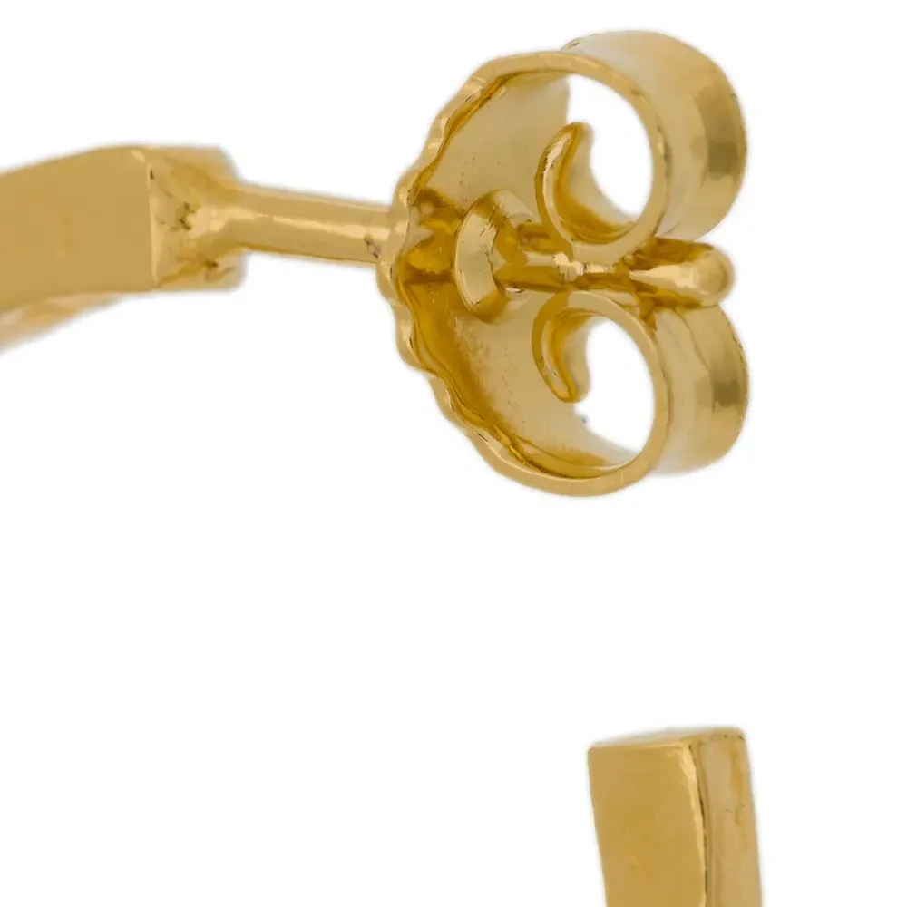 Кованые круглые серьги 'Technofossils Link'