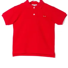 Футболка-поло с принтом сердца