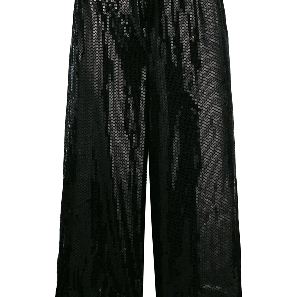 Укороченные брюки со шнурком на талии