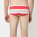 Striped swim briefs