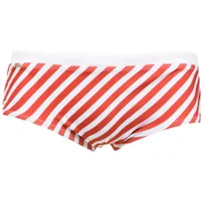 Striped swim briefs