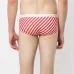 Striped swim briefs