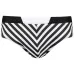 Striped swim briefs